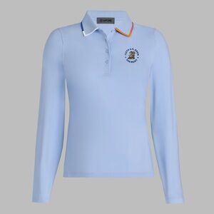 G/Fore U.S. Open Long Sleeve Tech Polo Shirt Blue Size Medium 125th 2025 Tennis
